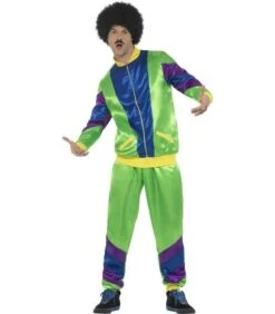 80s Height Of Fashion Shell Suit Costume, Male, Gr