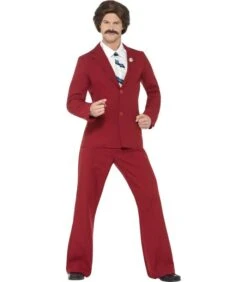 Anchorman Ron Burgundy Costume, Burgundy