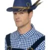 Authentic Bavarian Oktoberfest Hat, Blue