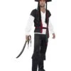 Aye Aye Pirate Captain Costume, Black