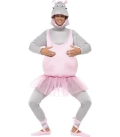 Ballerina Hippo Costume, Pink