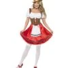 Bavarian Wench Costume, White & Red