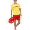 Baywatch Men's Beach Costume, Yellow