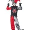 Blood Curdling Jester Costume, Black