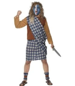 Brave Scotsman Costume, Blue