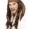 Buccaneer Pirate Wig, Brown