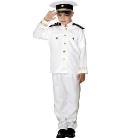 Captain Costume, Child, White