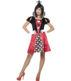Carded Queen Costume, Red