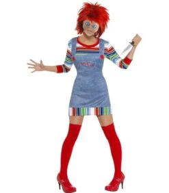 Chucky Ladies Costume, Blue