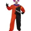 Cirque Sinister Scary Bo Bo The Clown Costume, Red