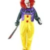 Classic Horror Clown Costume, Multi-Coloured