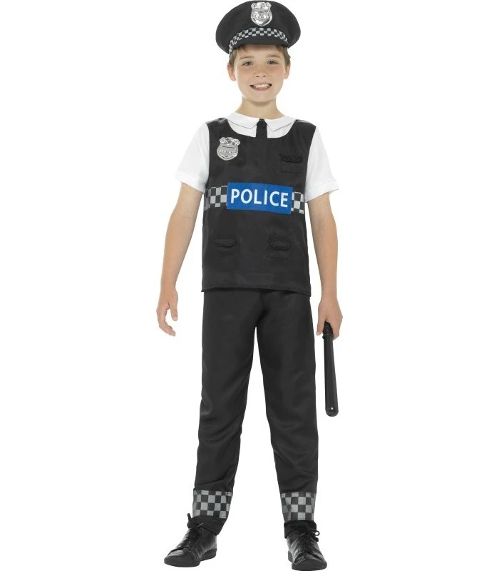 Cop Costume, Black & White 1 Cop Costume, Black & White