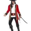 Curves Pirate Captain Costume, Red
