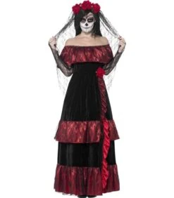 Day Of The Dead Bride Costume, Black