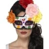 Day Of The Dead Crescent Eyemask, Multi-Coloured
