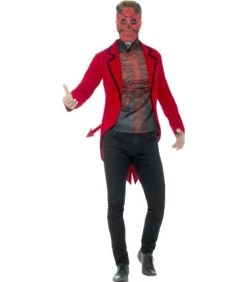 Day Of The Dead Devil Costume, Red