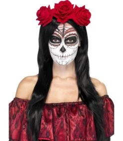 Day Of The Dead Headband, Red
