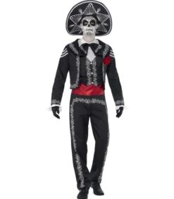 Day Of The Dead Se±or Bones Costume, Black