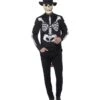 Day Of The Dead Se±or Skeleton Costume, Black