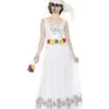Day Of The Dead Skeleton Bride Costume, White