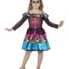 Day Of The Dead Sweetheart Costume, Multi-Coloured