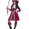 Deluxe Authentic Lady Captain Costume, Red