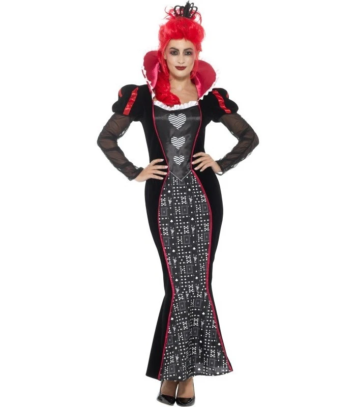 Deluxe Baroque Dark Queen Costume, Red 1 Deluxe Baroque Dark Queen Costume, Red