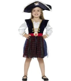 Deluxe Glitter Pirate Girl Costume