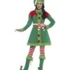 Deluxe Miss Elf Costume, Green