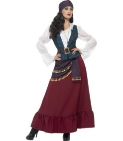 Deluxe Pirate Buccaneer Beauty Costume, Purple