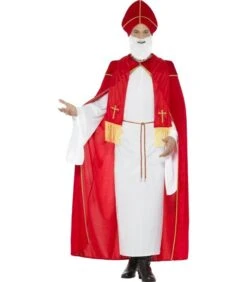 Deluxe Saint Nicholas Costume, Red & White