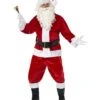 Deluxe Santa Costume & Hat, Red