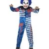 Deluxe Sinister Clown Costume, Blue