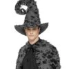 Deluxe Spell Caster Hat, Grey