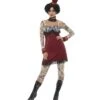Deluxe Tattoo Lady Costume, Red