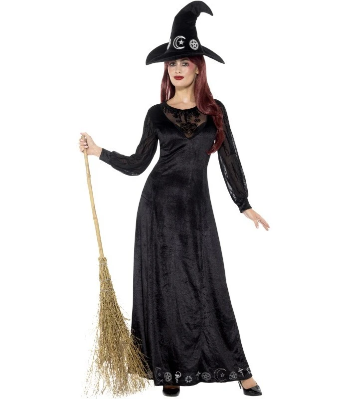 Deluxe Witch Craft Costume, Black 1 Deluxe Witch Craft Costume, Black
