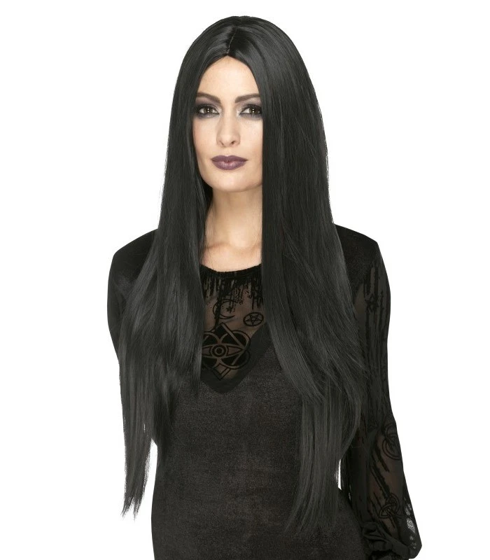 Deluxe Witch Wig, Black 1 Deluxe Witch Wig, Black