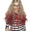 Deluxe Zombie Blood Drip Wig, Blonde & Red