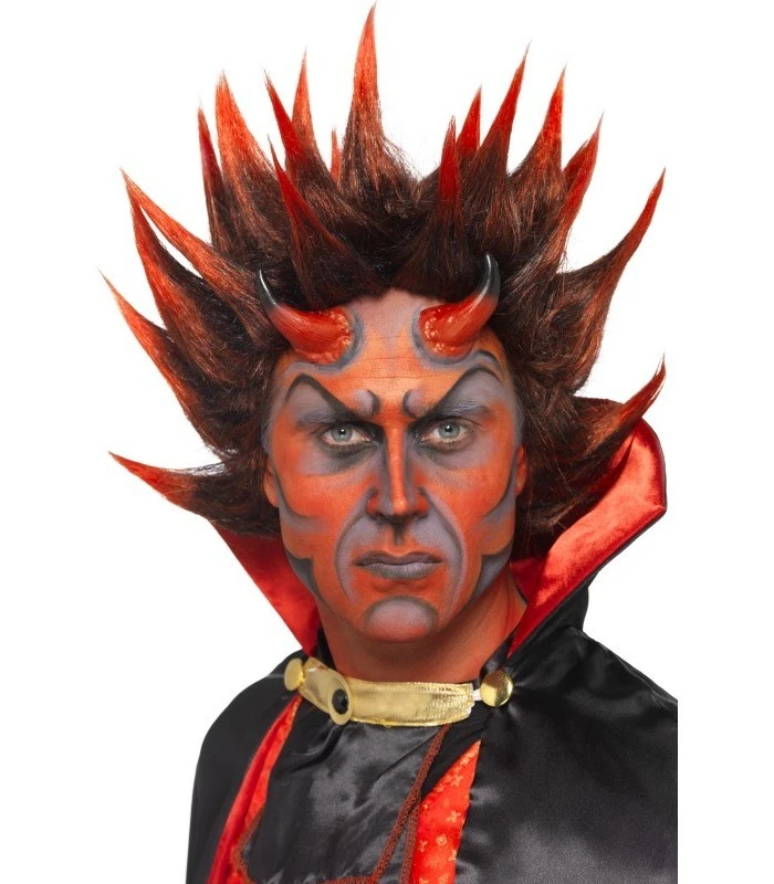 Devil Punky Wig, Red & Black 1 Devil Punky Wig, Red & Black