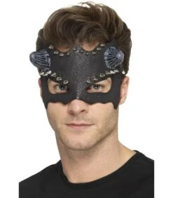 Devil Studded Eyemask, Black