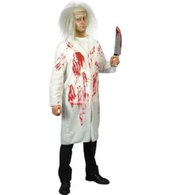 Doctor's Coat With Blood, White