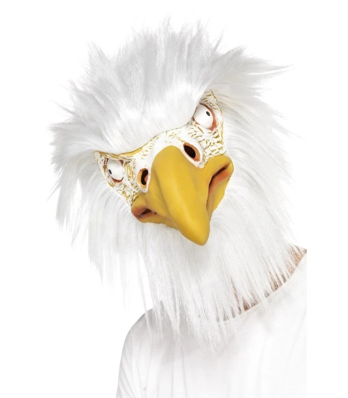 Eagle Mask, Full Overhead, White 1 Eagle Mask, Full Overhead, White