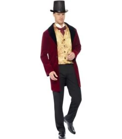 Deluxe Edwardian Gent Costume, Red