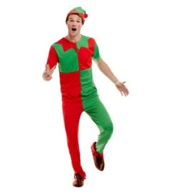 Elf Costume, Green & Red