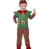 Elf Toddler Costume, Red & Green