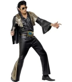 Elvis Costume, Black & Gold