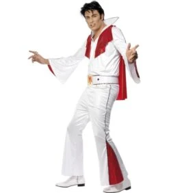 Elvis Costume, White & Red