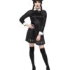 Fever Deluxe Gothic School Girl Costume, Black