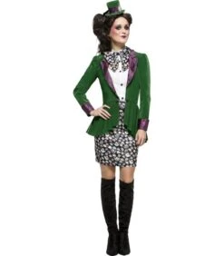 Fever Eccentric Hatter Costume, Green