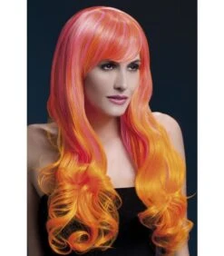Fever Emily Wig, Pink & Orange